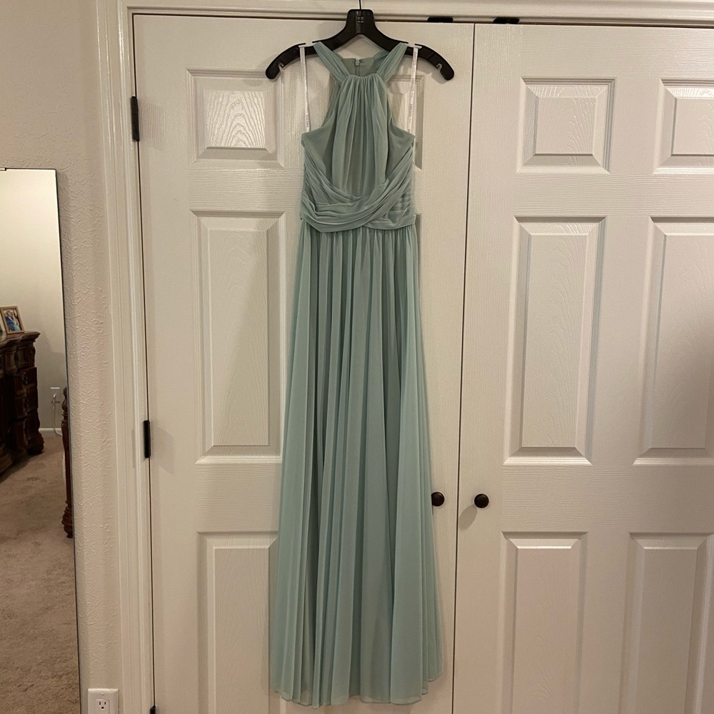 David Bridal floor length gown in Meadow
